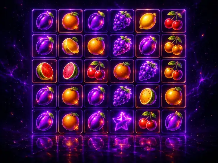 Slot de cluster pays con racimos de símbolos brillantes